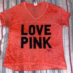 VS Pink V-Neck Top